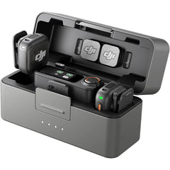 DJI Mic 3 (2 TX + 1 RX + Charging Case), Wireless Microphone for iPhone/Camera/Android, Ultralight, Adaptive Gain Control for Balanced Volume, Dual Band Anti-Interference, 28hrs Use, Vlog