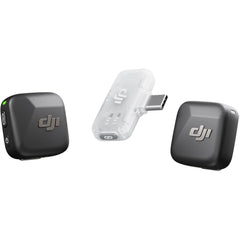 DJI Mic Mini (2 TX + 1 Mobile RX), Wireless Lavalier Microphone for iPhone 17/16/15 & Android/PC/Tablet, Plug-and-Play, 300m Transmission, Ultralight, Active Noise Cancelling, YouTube, Vlog, Streaming