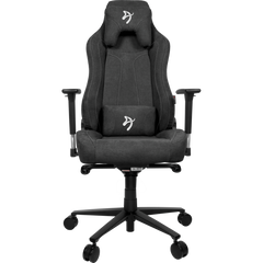 Arozzi Vernazza Soft Fabric Gaming Chair Multi-Dimensional Armrests Rocking & Lock-Tilt Function Adjustable Height & Backrest 3D Armrests - Dark Grey