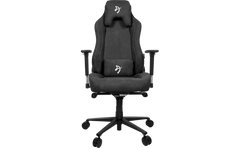 Arozzi Vernazza Soft Fabric Gaming Chair Multi-Dimensional Armrests Rocking & Lock-Tilt Function Adjustable Height & Backrest 3D Armrests - Dark Grey