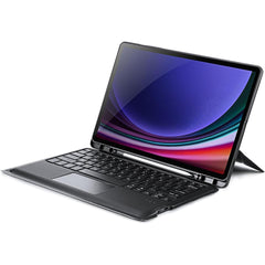 Dux Ducis [dk] Series Keyboard Case, Designed For Samsung Tab S9 11" Detachable Touchpad Bluetooth Keyboard Charging, 80h Working Time, Tablet Leather Cover Arabic / English Layout Black - CompuMe
