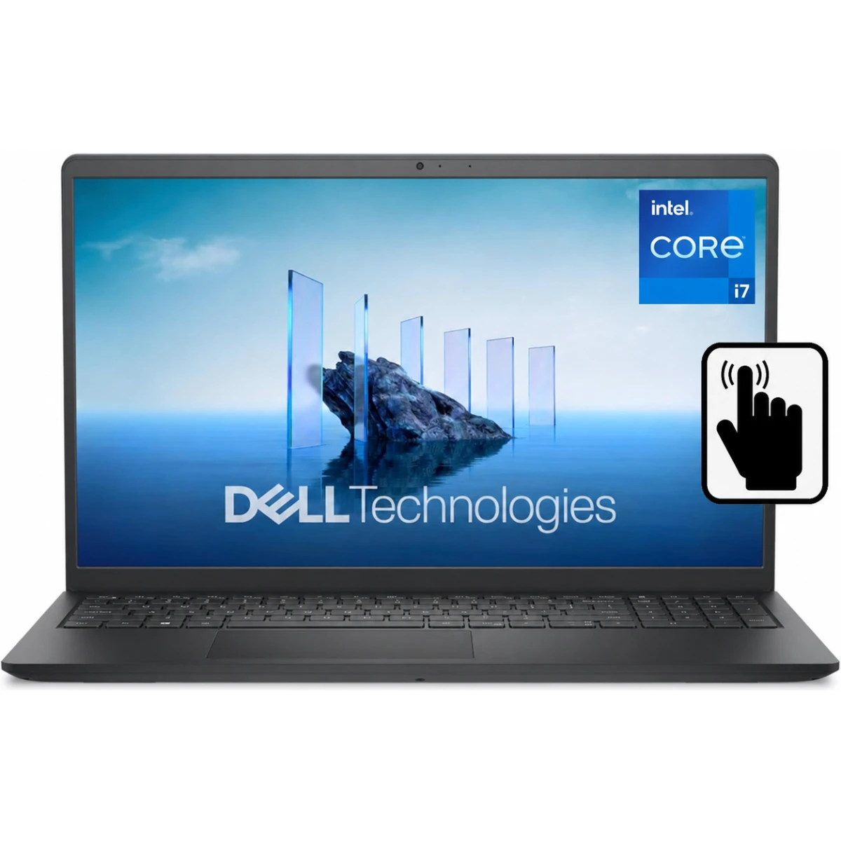 Dell 15 Laptop DC15250 (2025) Intel Core i7 13Gen 10-Core Built For Everyday Computing w/ Touch Screen Display & Windows 11 Pre-Installed - Carbon Black