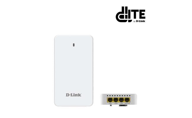 Dlite By D-Link Dla X182 Cloud Managed AX3000 Faceplate Access Point (with PoE Out)