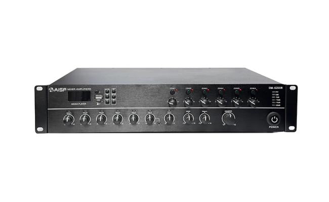 Aisp Dm 6250r 6 Zones Mixer Amplifier With Paging Station 250w