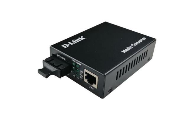 D Link Dmc 820ssc Twisted Pair To Single Mode Fiber Smart Media Converter (20km)