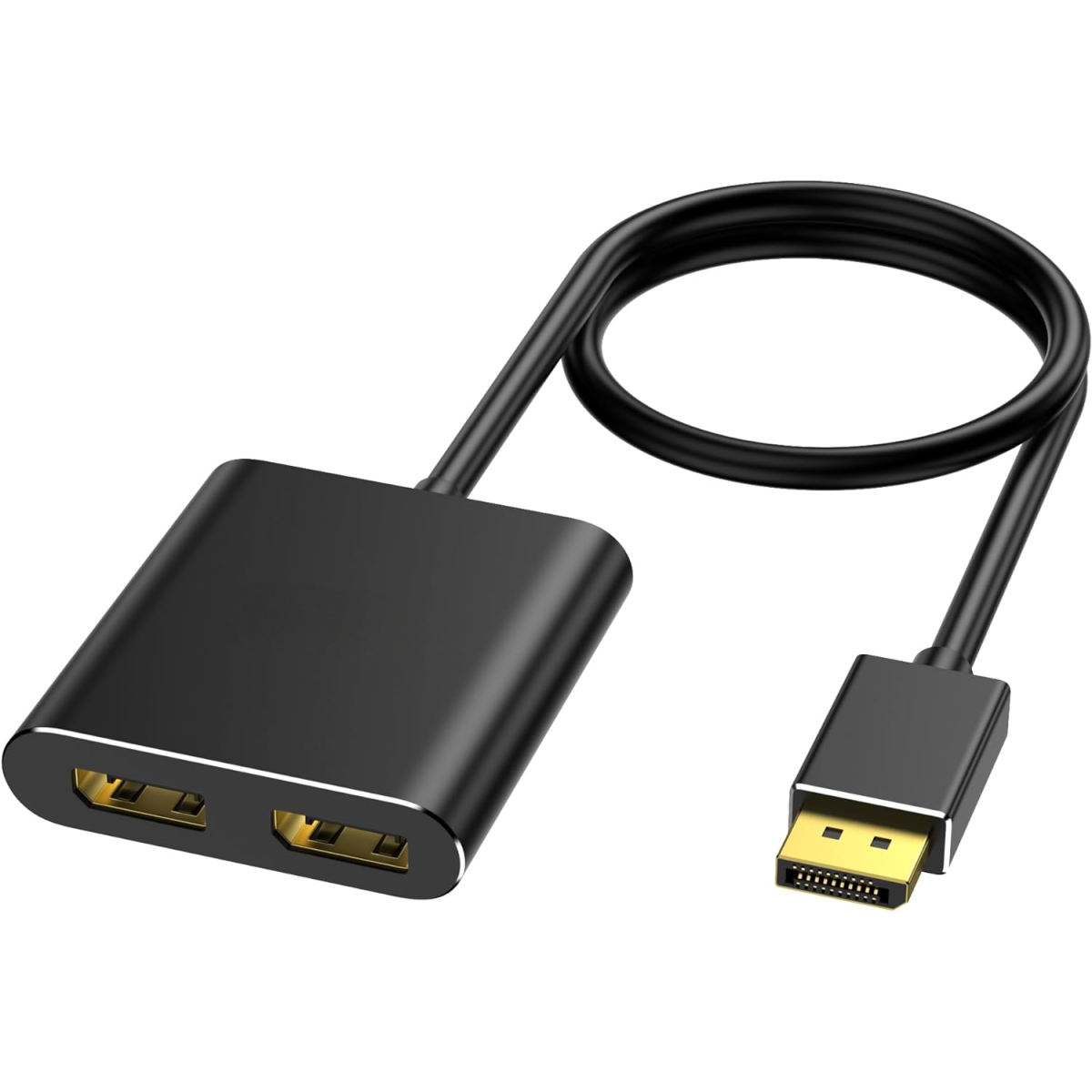 HAING Display Port DP to Dual Display Port Adapter