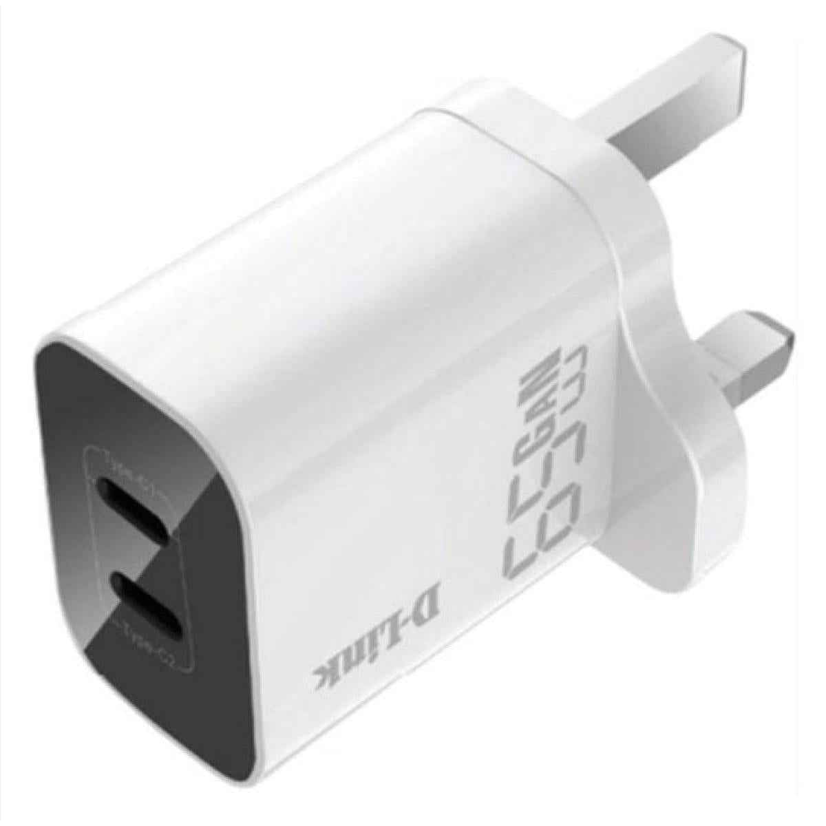 D-Link DPC-652/E 65W Dual USB Wall Charger