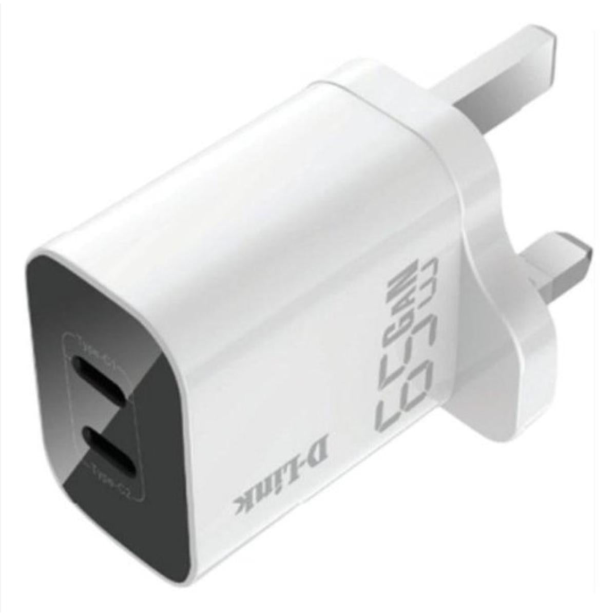 D-Link DPC-652/E 65W Dual USB Wall Charger