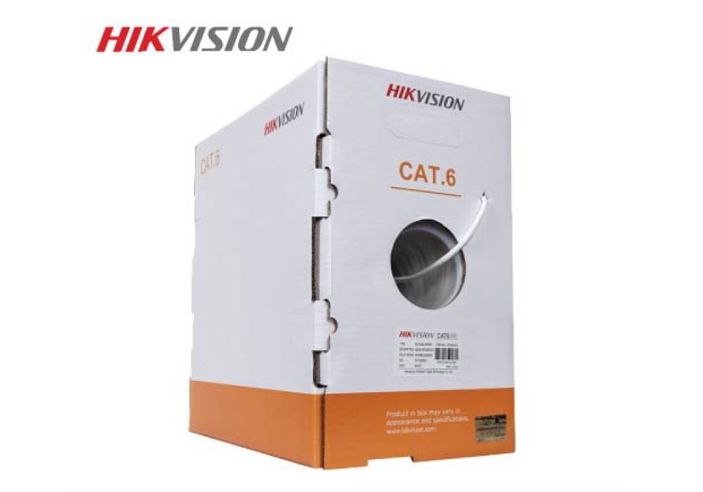 Hikvision 305 m CAT6 UTP Network Cable (CCA,0.565 mm) - White