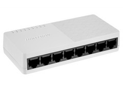 Hikvision DS-3E0508D-O 8-Port Gigabit Unmanaged Desktop Switch, 10/100/1000 Mbps, 16Gbps Switching Capacity, Plug & Play, ABS Plastic Shell