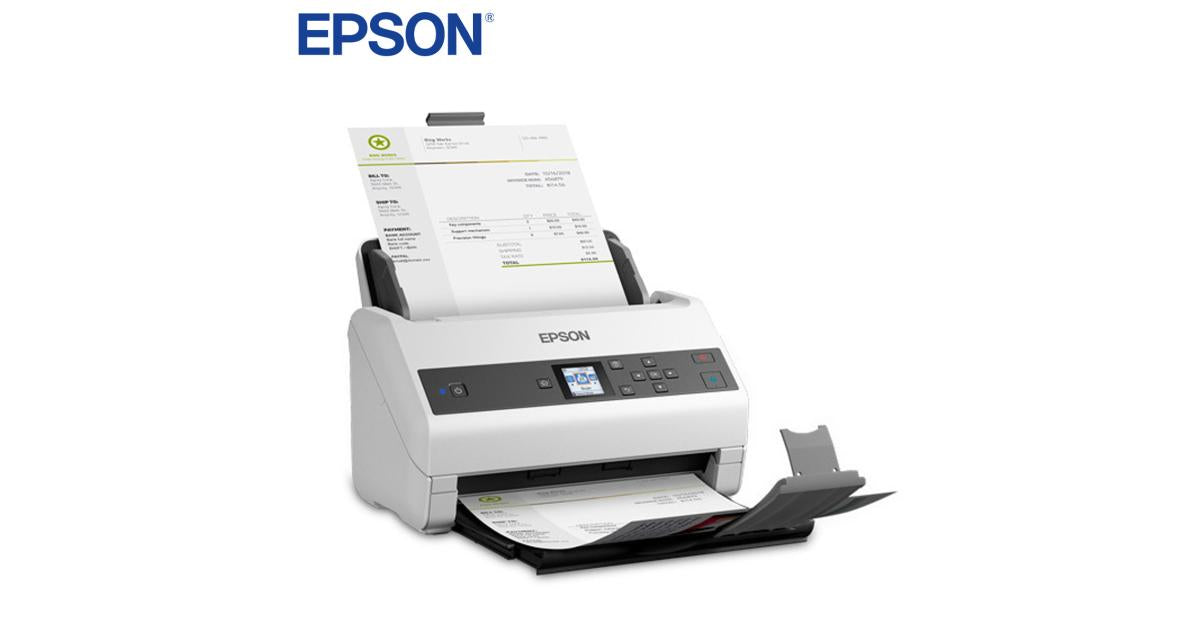 Epson DS-870 Color Duplex Document Scanner w/ ADF up to 65 ppm USB - CompuMe