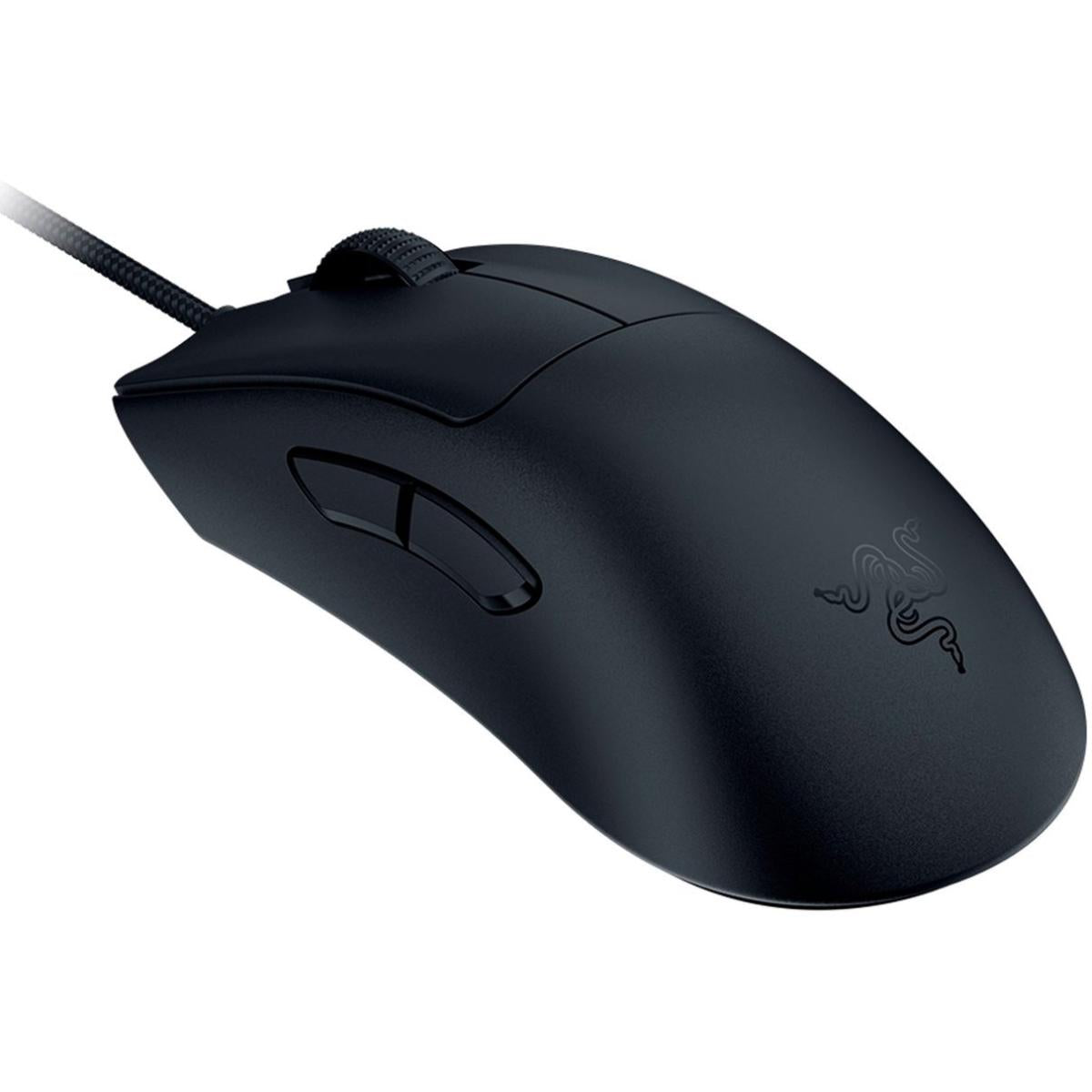 Razer Deathadder V3 Wired 59g Lightweight 30k Optical Sensor Gen 3 Fast Optical Switches 8khz Hyper Polling 6 Buttons Speedflex Cable Black