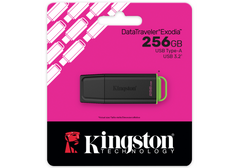 Kingston DataTraveler Exodia G2 – 256GB USB 3.2 Gen 1 Flash Drive, USB‑A Connector, Practical Cap Design, 5‑Year Warranty