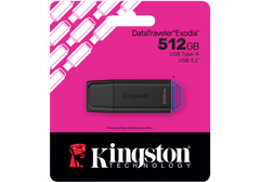 Kingston DataTraveler Exodia G2 – 512GB USB 3.2 Gen 1 Flash Drive, USB‑A Connector, Practical Cap Design, 5‑Year Warranty