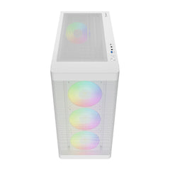 GAMDIAS ATHENA M3 ARGB MID TOWER GAMING CASE - WHITE