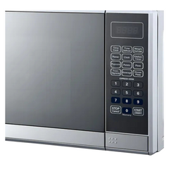 Ferre Microwave Finished Glass, 40Lit, Silver Strip with Black - MW3610CDB