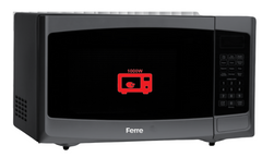 Ferre Microwave Finished Glass, 1000Watts, 45Lit, Black - MW4211GDB