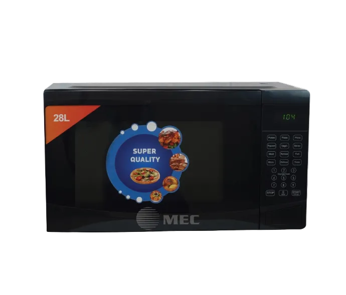 MEC Microwave, 28Lit, 900Watts, Black with Black Finished Glass - MW28DB2