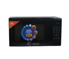 MEC Microwave, 28Lit, 900Watts, Black with Black Finished Glass - MW28DB2
