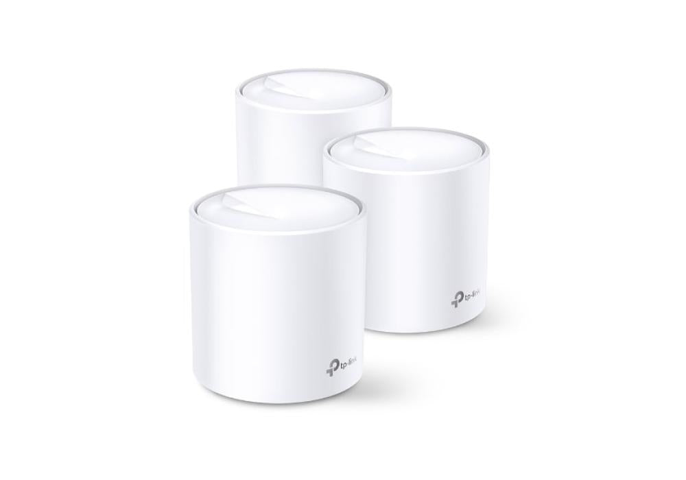 TP-Link (3-pack) Deco 6 Mesh System X20 AX1800 Whole Home Covers up to 5800 Sq.Ft Mesh WiFi M4 Supports Wired Ethernet