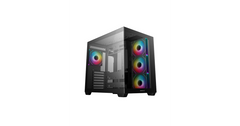 DeepCool CG530 4F Panoramic ATX Mid-Tower Case – Black, Tempered Glass, 4x ARGB Fans