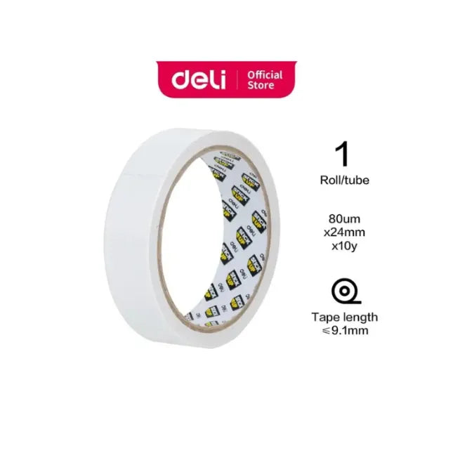 Deli Double-Sided Tape 24mm 10Y