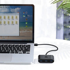 Ugreen 40850 Usb Hub Splitter 4 Ports Usb 3.0 With Usb A And Usb C Cable 1m