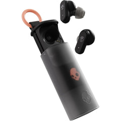 Skullcandy Dime Evo Wireless Earbuds, Bluetooth Headphones, Noise Isolating Fit, Up To 36 Hours Battery, Microphone For Iphone Android, Easy Carry With Clip Anywhere Case True Black