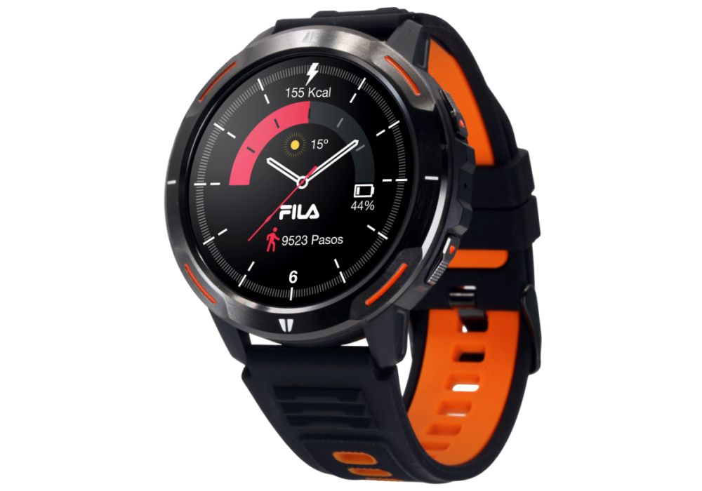 Fila SW/52 – GPS Smart Watch, 1.43″ TFT Display, 123 Sports Modes, Outdoor Sensors, IP67 Water Resistance