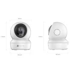 EZVIZ BY HIKVISION H6C PAN AND TILT SMART HOME CAMERA 2K+ 360-DEGREE, MOTION DETECTION, AUTO TRACKING, NIGHT VISION, 2 WAY AUDIO