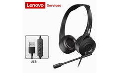 Lenovo E01 Binaural Voice In Line Headset Usb