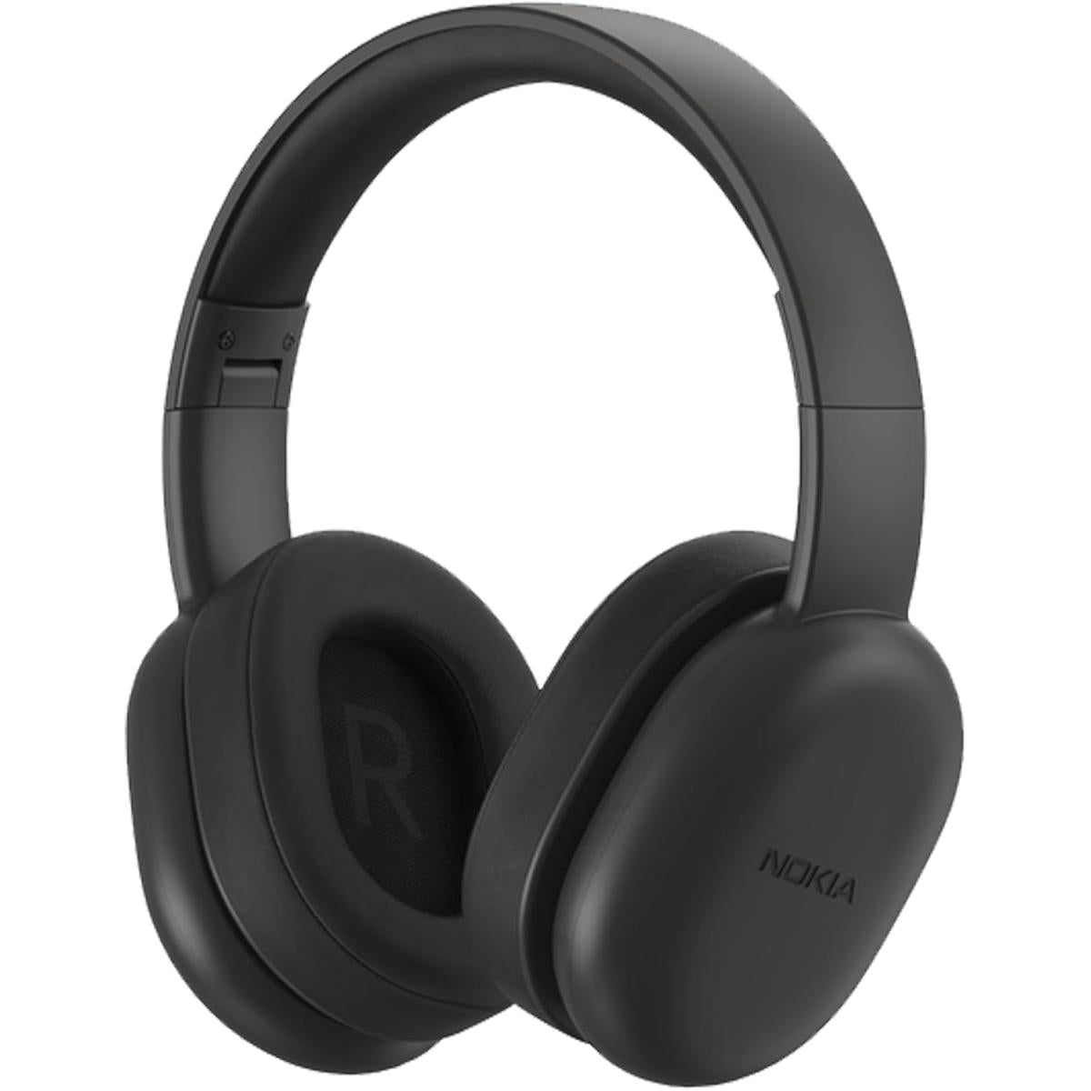 Nokia E1300 Bluetooth Headphones Over Ear, Bluetooth Wireless Headphones, 40H Playtime, HiFi Stereo Headphones Wireless with Microphone, aptX Low Latency, Soft Earpad, Compa Headphones for Phone/PC(Black)