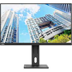 Lenovo Thinkvision E24q 30 24" Ips 2k Qhd 100hz Businesses Class 99% Srgb 300 Cd/m² Hdmi & Display Port W/ Adjustable Stand & Speakers , Black - CompuMe