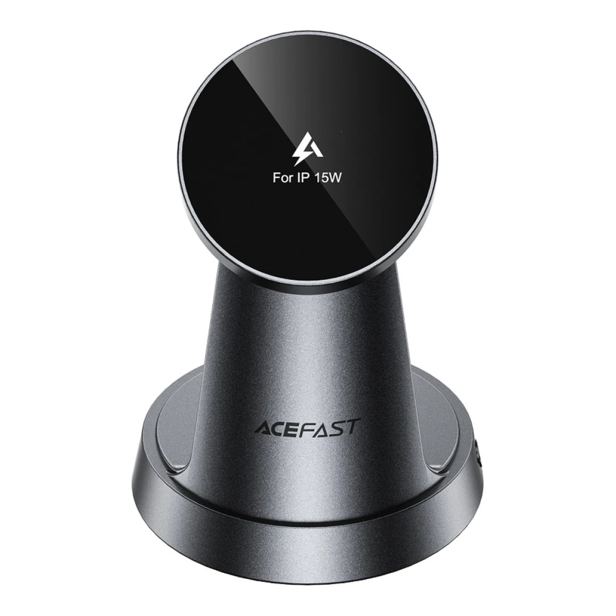 ACEFAST E48 3-in-1 15W Wireless Charging Desktop Stand – Metal Grey