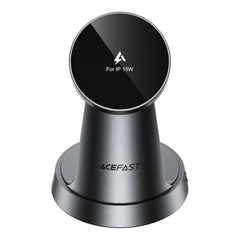ACEFAST E48 3-in-1 15W Wireless Charging Desktop Stand – Metal Grey