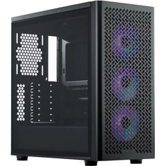 Cooler Master Elite 502 (Black) ATX ARGB Mid Tower Tempered Glass Mesh Perforated Performance Design Gaming Case w/ 3 x120mm ARGB Fan & Type-C | E502-KGNN-S00 |