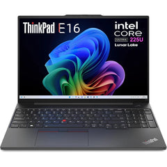 Lenovo ThinkPad Edge E16 Gen 3 (2025) Intel® Ultra 5 Gen II 225U 12-Core Intel® AI Boost w/ DDR5 Memory & Backlit keyboard (EN) , Black