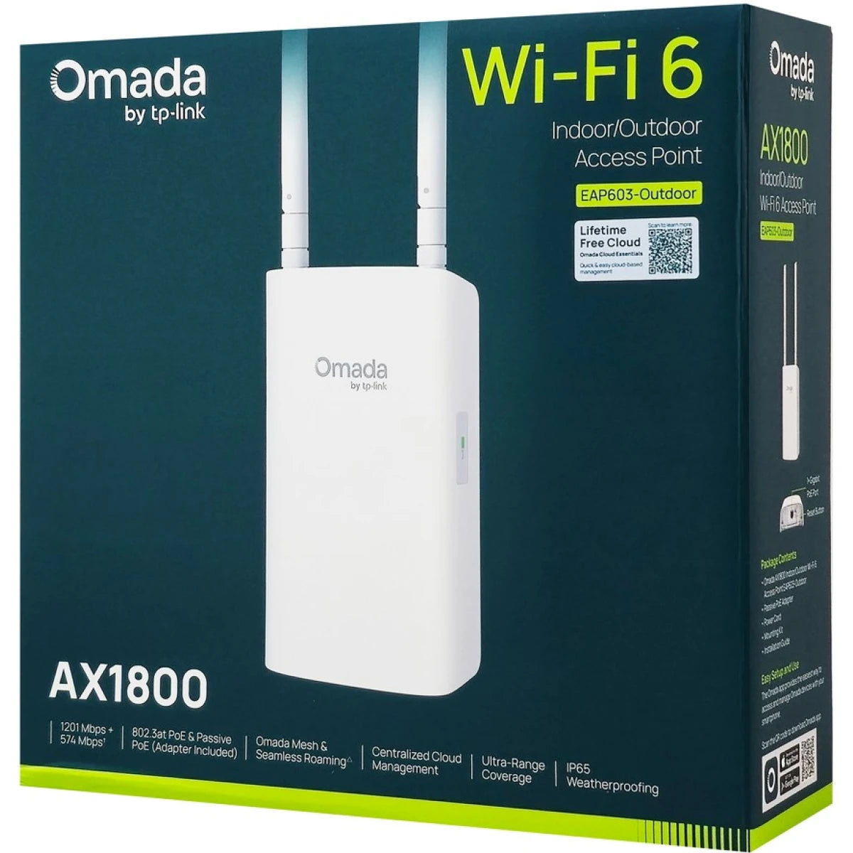 TP - Link Omada EAP603 - Outdoor Long Range Outdoor Access Point - Wi - Fi 6 AX1800 Dual Band