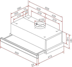 Easy TL 9310 90 Pull-Out Hood