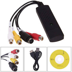 EASYCAP USB 2.0 VIDEO CAPTURE WITH AUDIO RCA, S-VIDEO ADAPTER