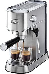 Black+Decker Espresso Machine with Milk Frother 1 liters 15-Bar