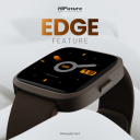 HiFuture Edge Smartwatch – 1.43” AMOLED Display – Wireless Calling – 100+ Sports Modes – 24/7 Health Monitoring – Purple