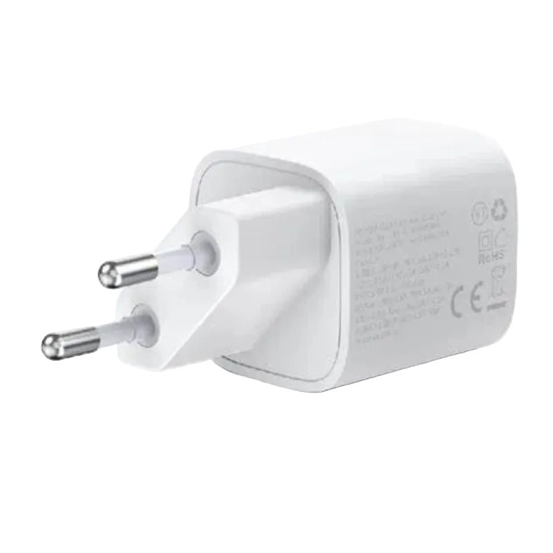 Choetech Fast Wall Charger, USB & Type C Pd, 33Watts, White - PD5006