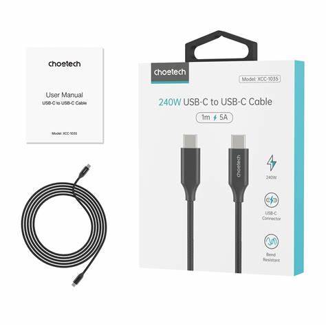 Choetech Pd3.1 240W Usb-C To Usb-C Cable 1.2M - XCC-1035