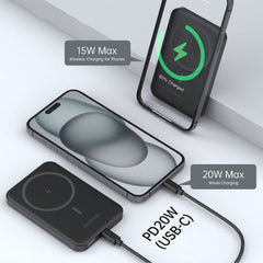 Choetech Power Bank, 5000 Mah, Magnetic Wireless - B709