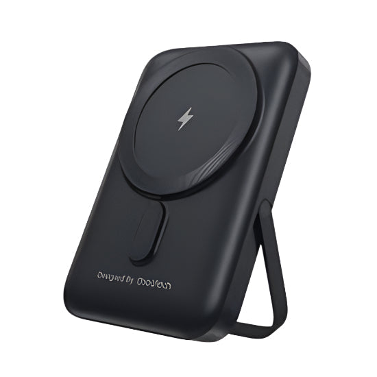 CHOETECH Power Bank 10000 Mah, Magnetic with Stand, Black - B743-ccbk