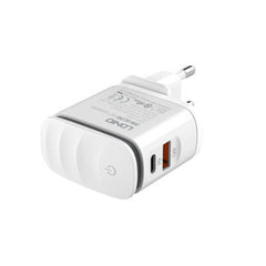 Ldnio Fast Wall Charger & Led Lamp QC3.0, 25Watts, White - A2423C