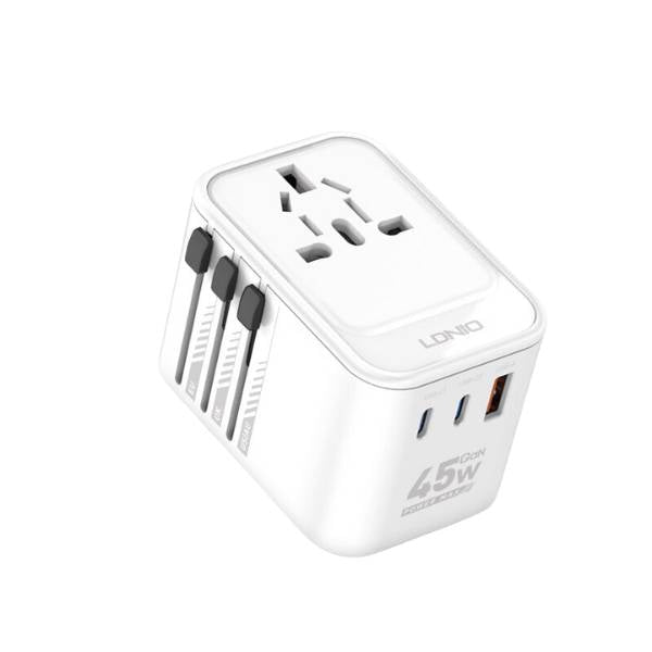 Ldnio Fast Wall Charger Adapter GaN, 45Watts, White - Z8