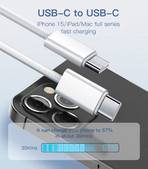Ldnio Cable Fast Charger, Type-C to Type-C, 1Mm, 65Watts - LC901C