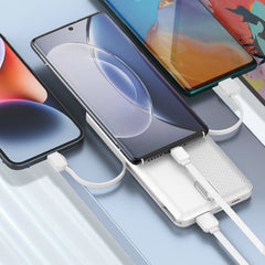 Ldnio Power bank 37Watts, 10000Mah, White - PQ13